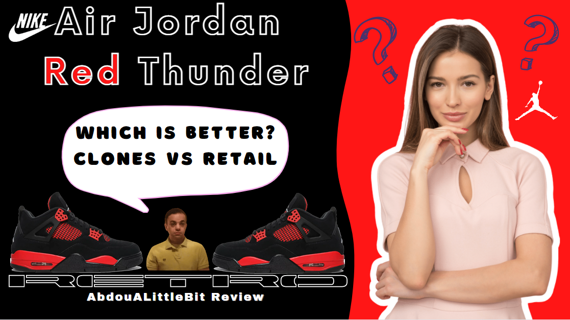 2022 Nike Air Jordan Thunder Red Retro Clones Are Better Than Retail Authentic Versions
